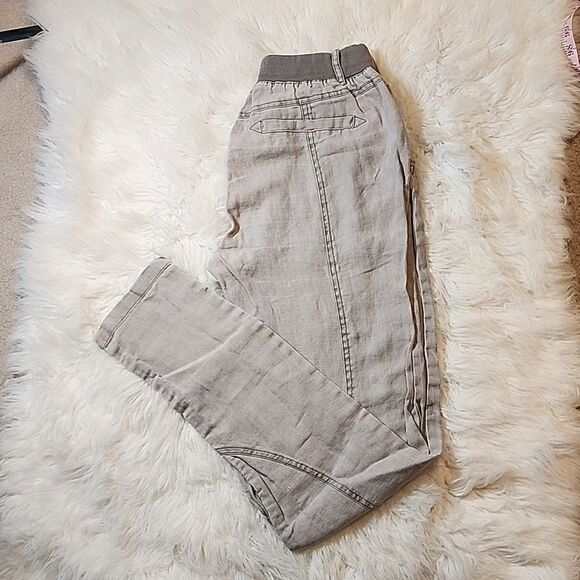 Cream- 100% Linen pants - Picture 1 of 6